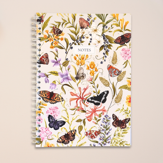 Endangered British Butterflies A5 Spiral Notebook