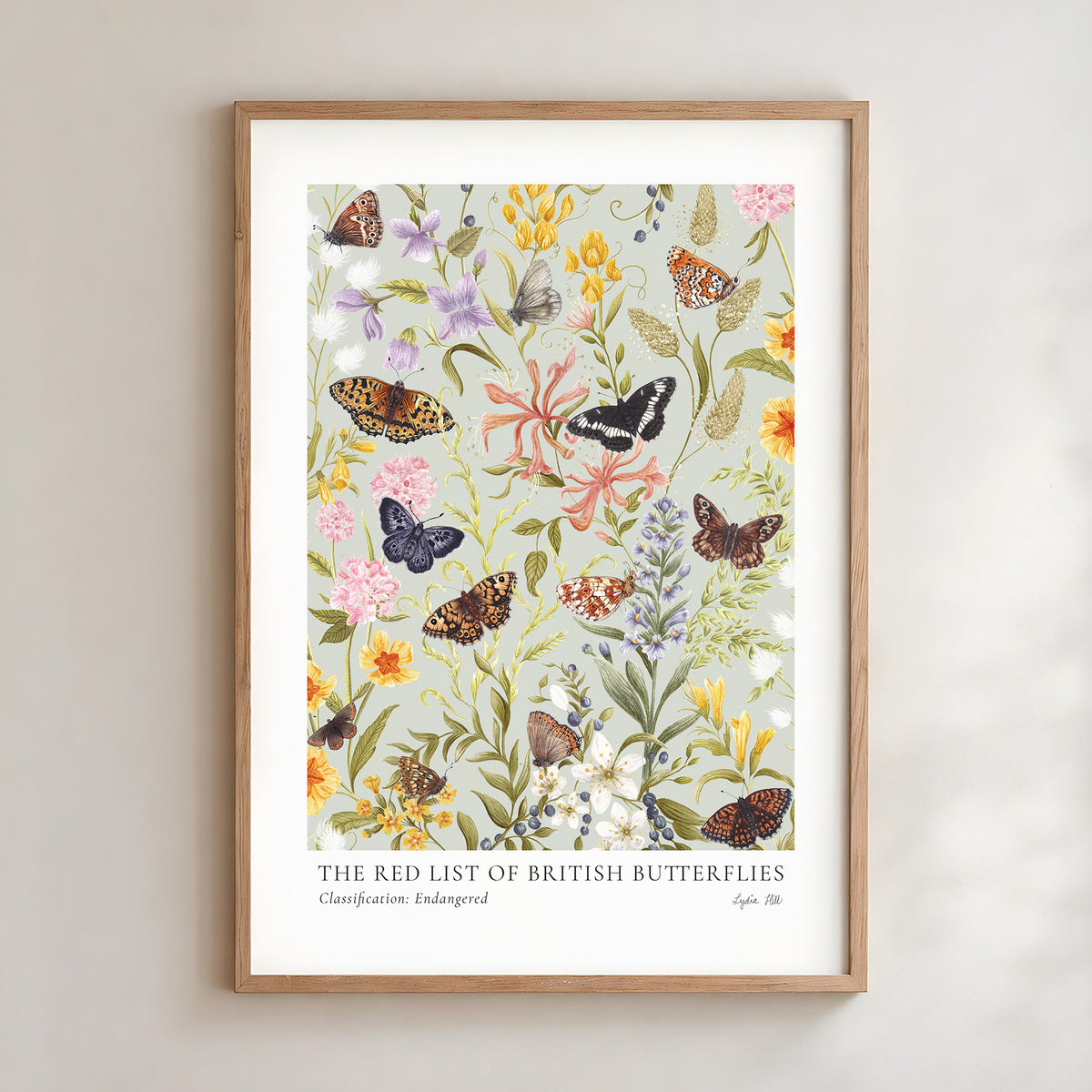 Endangered British Butterflies: Sage Edition Fine Art Print