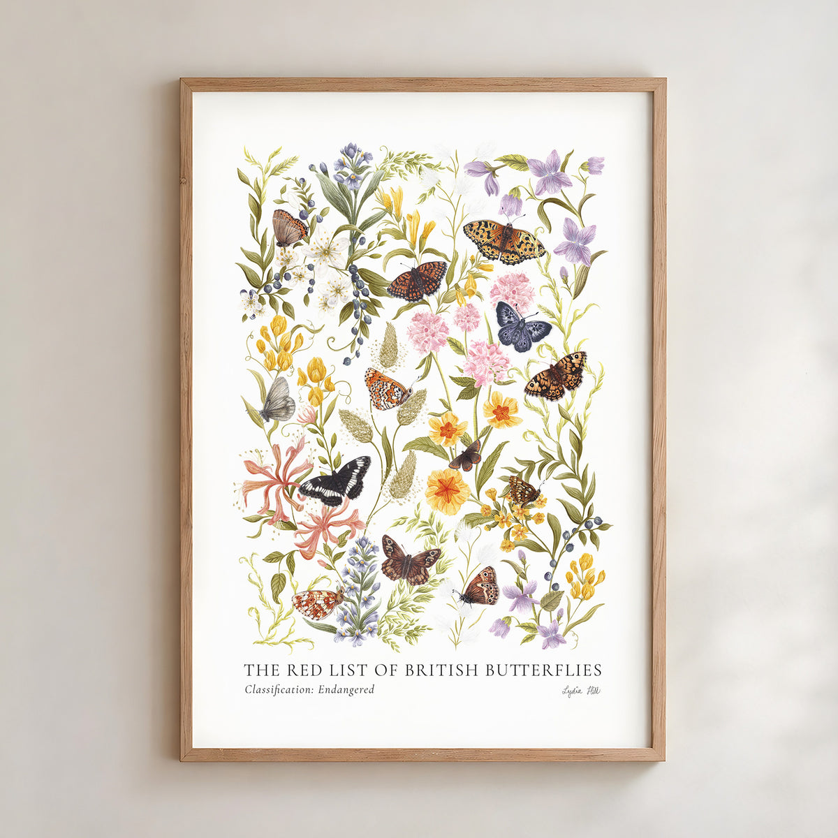 Endangered British Butterflies Fine Art Print