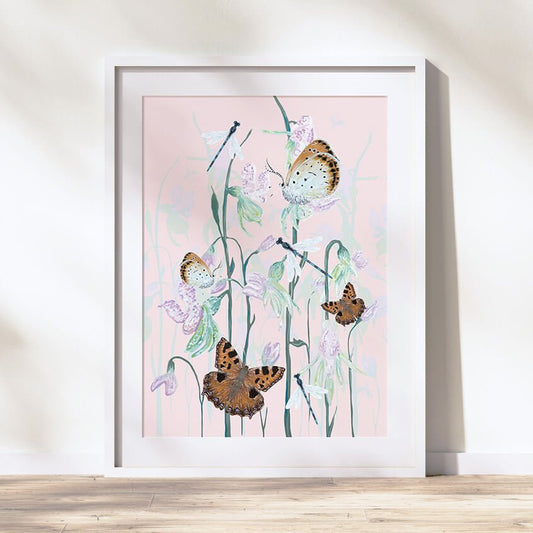 Ghost Orchid Portrait Classic Fine Art Print - Lydia Hill Designs