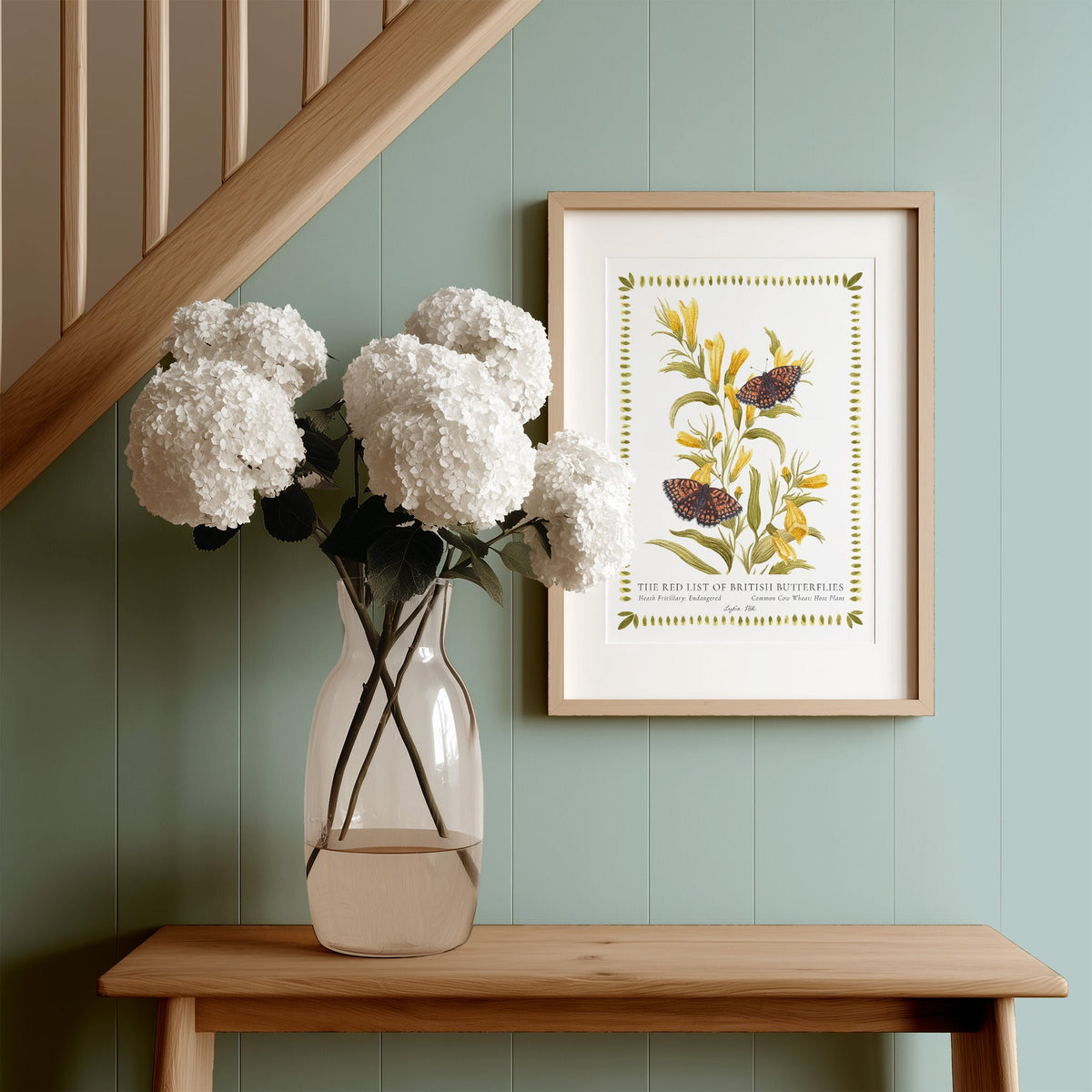 Heath Fritillary British Butterfly, Heritage Fine Art Archival Print - Lydia Hill Designs