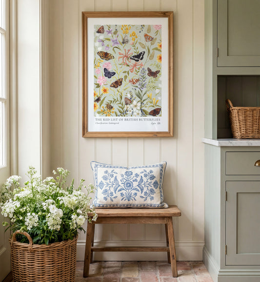 Endangered British Butterflies: Sage Edition Fine Art Print